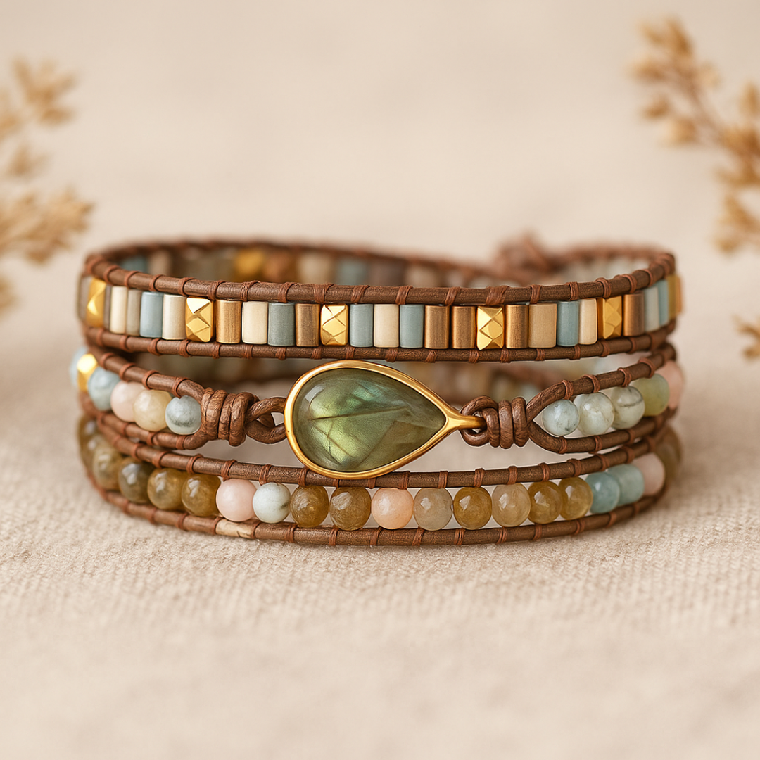 ラブラドライト・プロテクションブレスレット