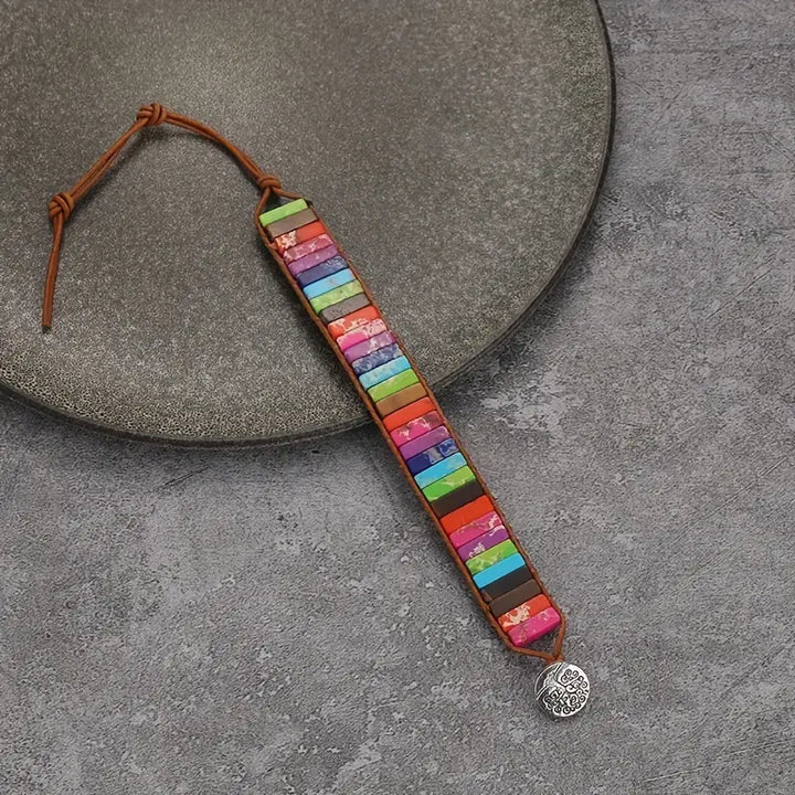 レインボージャスパー ハーモニーブレスレット