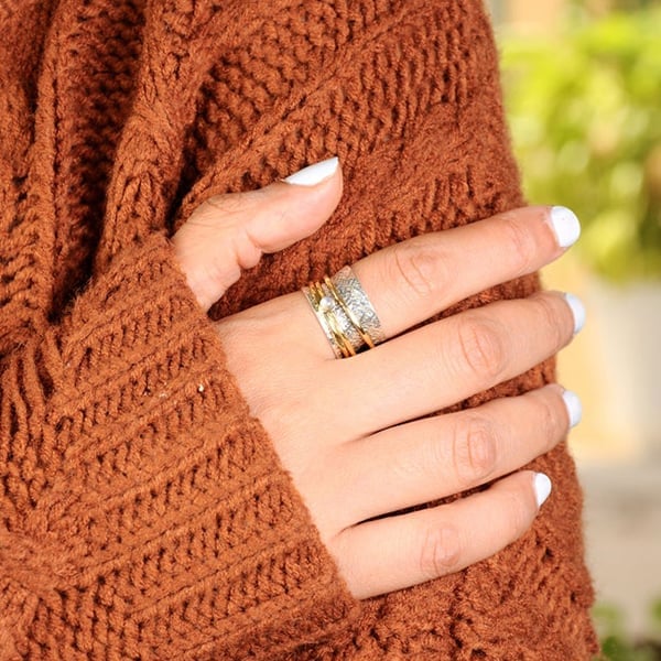 Maansteen Meditatie Ring