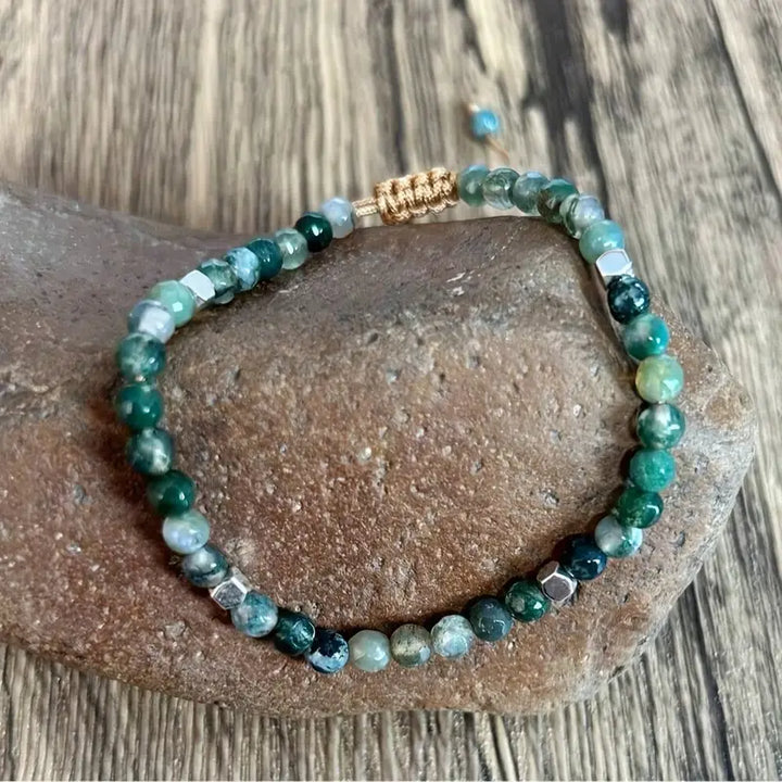 モスアゲートセレニティブレスレット