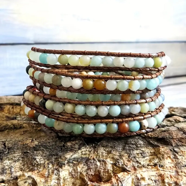 ライフツリーアマゾナイトラップブレスレット