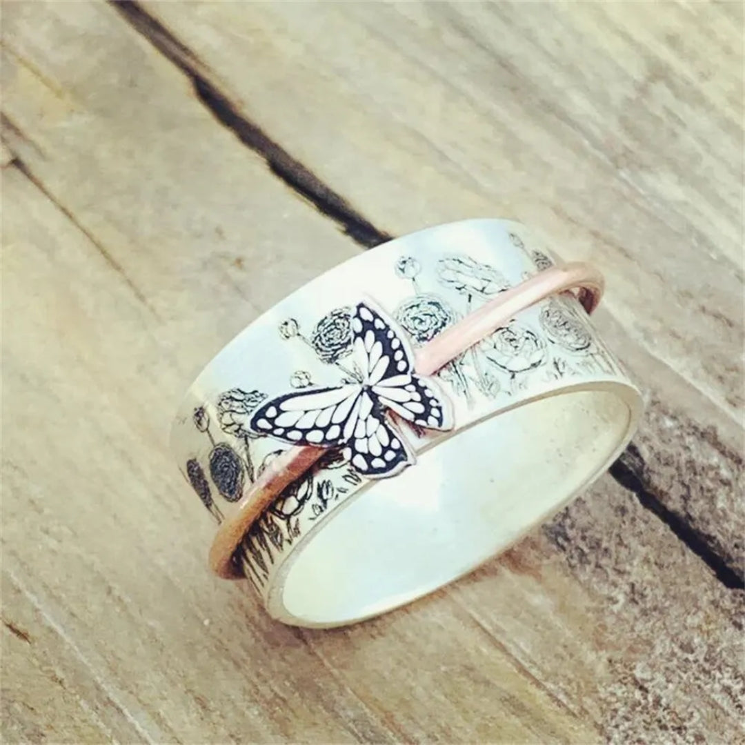 Vintage Vlinder Ring