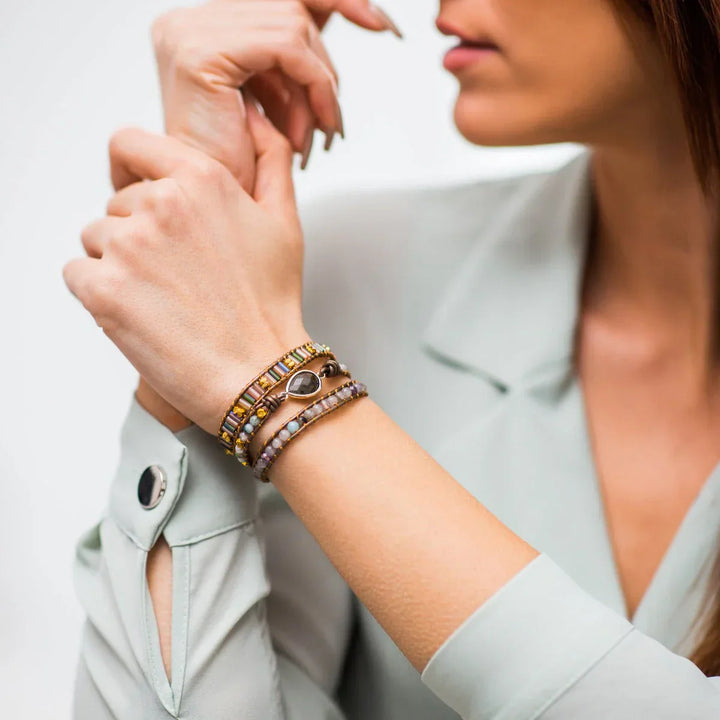 ラブラドライト・プロテクションブレスレット