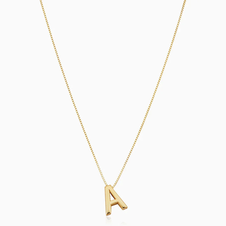 Ketting met liefdesletter initialen