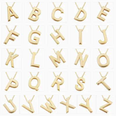 Ketting met liefdesletter initialen