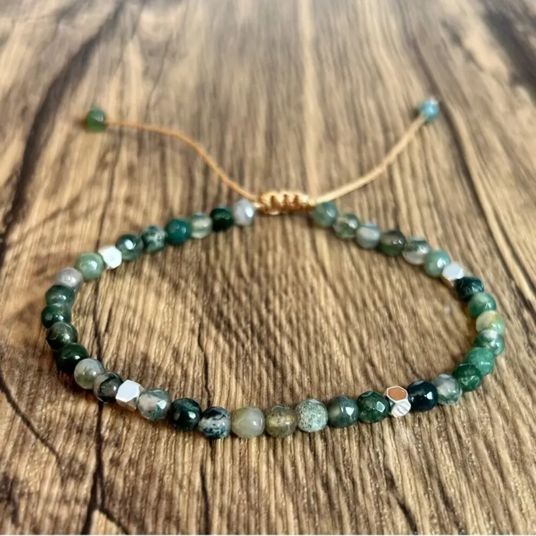 モスアゲートセレニティブレスレット