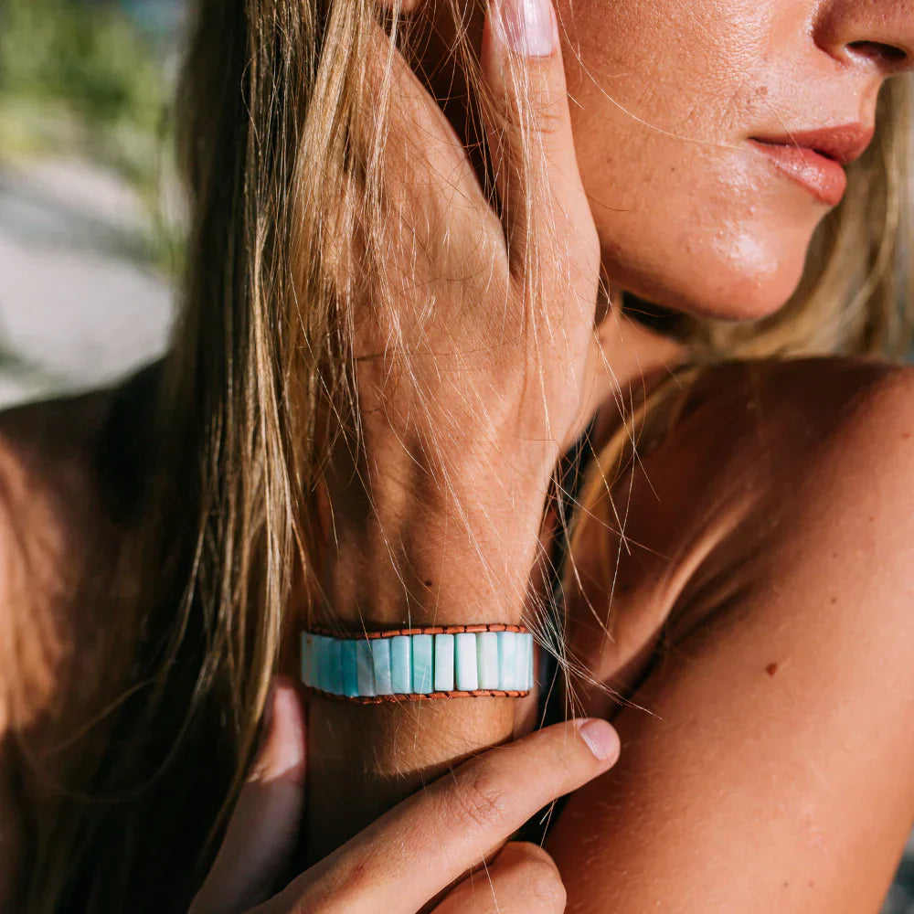 レザー・ライフツリー・ブレスレット