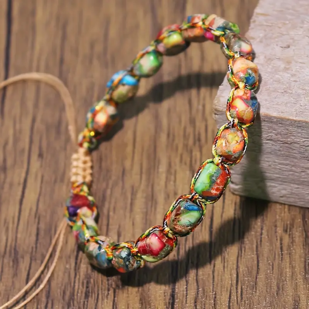 レインボージャスパーハーモニーブレスレット