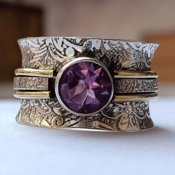 Boheemse Kristallen Meditatie Ring