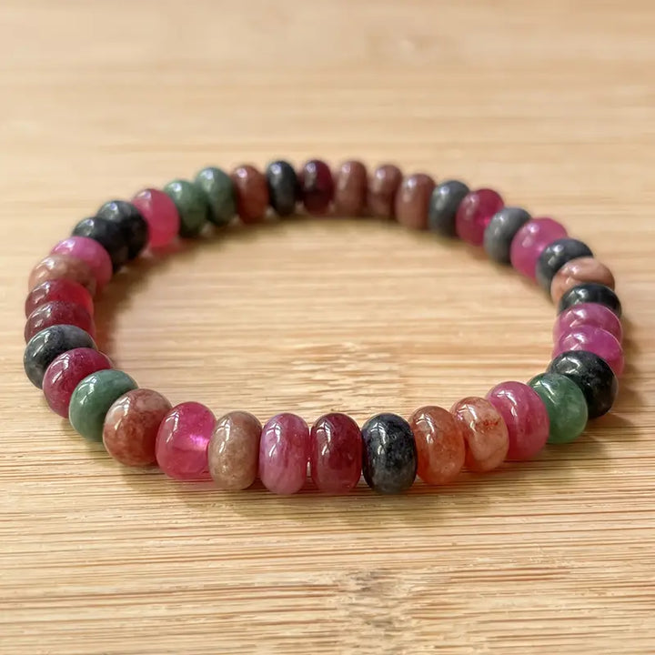 レインボートルマリンハーモニーブレスレット