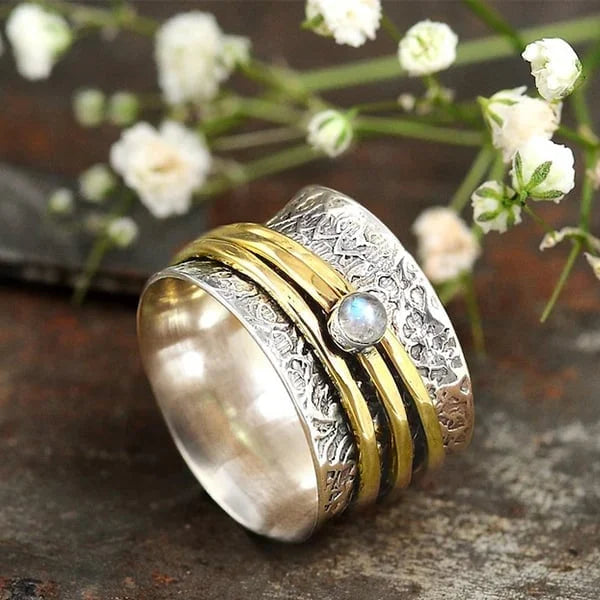 Maansteen Meditatie Ring