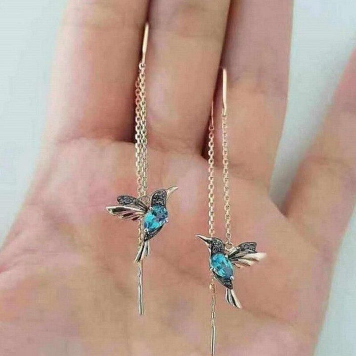ハチドリ エナメル & ジルコニア ピアス
