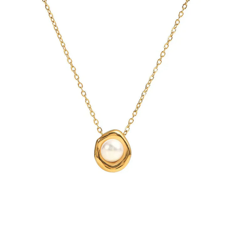 Vergulde zoutwaterparelketting