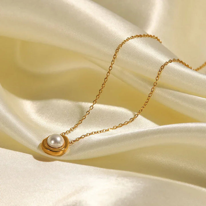 Gouden Gecoate Zoutwater Parel Hanger